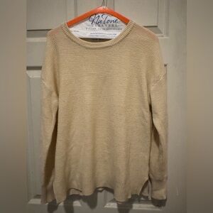 BE COOL Textured Knit Sweater in Cream